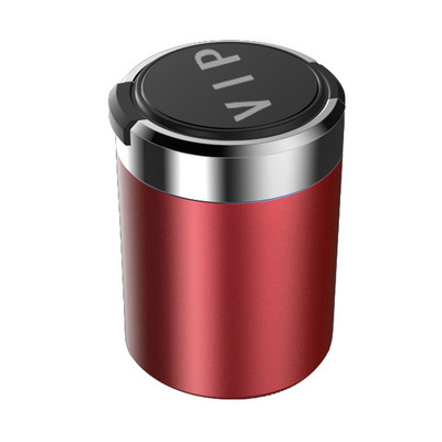 LED albastru din aliaj tavă de scrumiere cupă din aluminiu scrumieră portabilă fără fum auto ignifugă cutie pentru țigări scrumieră auto