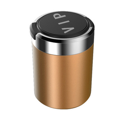 LED albastru din aliaj tavă de scrumiere cupă din aluminiu scrumieră portabilă fără fum auto ignifugă cutie pentru țigări scrumieră auto