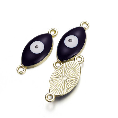 5Pcs/Lot Emajl Legura Evil Eyes Privjesak Srce Privjesci za DIY Ogrlica Narukvica Naušnice Privjesci Pribor za izradu nakita