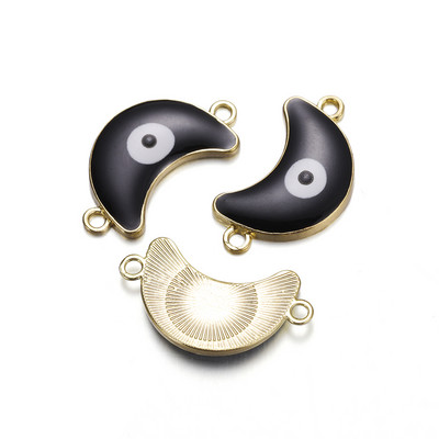 5Pcs/Lot Emajl Legura Evil Eyes Privjesak Srce Privjesci za DIY Ogrlica Narukvica Naušnice Privjesci Pribor za izradu nakita