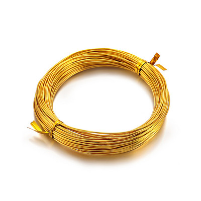 20 m aliuminio viela Aliuminio juvelyrinių dirbinių kūrimas karoliukais gėlių spalvos aliuminio rankdarbių viela, skirta papuošalams gaminti „pasidaryk pats“ karoliai