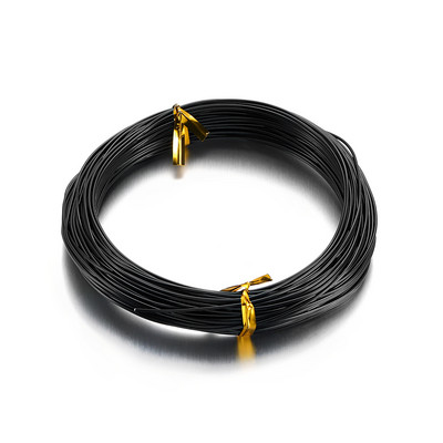 20 m aliuminio viela Aliuminio juvelyrinių dirbinių kūrimas karoliukais gėlių spalvos aliuminio rankdarbių viela, skirta papuošalams gaminti „pasidaryk pats“ karoliai