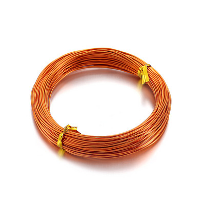 20 m aliuminio viela Aliuminio juvelyrinių dirbinių kūrimas karoliukais gėlių spalvos aliuminio rankdarbių viela, skirta papuošalams gaminti „pasidaryk pats“ karoliai