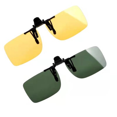 YOSOLO Γυαλιά οδήγησης αυτοκινήτου Anti-UVA UVB Polarized Sun Glasses Driving Night Vision Lens Clip σε γυαλιά ηλίου Εσωτερικά αξεσουάρ