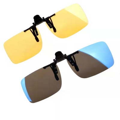 YOSOLO Γυαλιά οδήγησης αυτοκινήτου Anti-UVA UVB Polarized Sun Glasses Driving Night Vision Lens Clip σε γυαλιά ηλίου Εσωτερικά αξεσουάρ