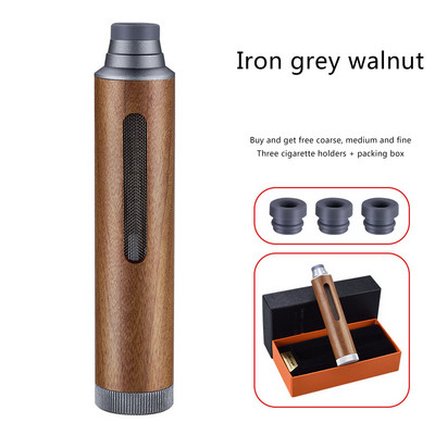 Nešiojamas peleninė mini automobilio peleninė nuo suodžių skraidantis cigarečių dangtelis nuo pelenų prabangus medinis cigarečių laikiklis, skirtas rūkyti dovanai