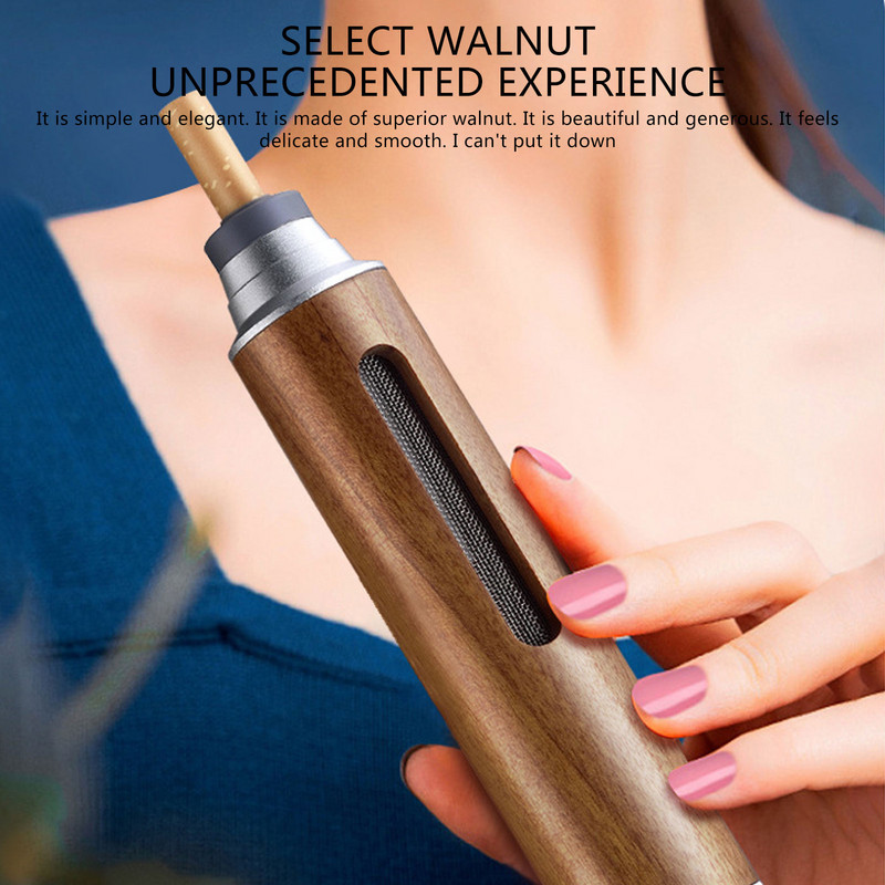 Nešiojamas peleninė mini automobilio peleninė nuo suodžių skraidantis cigarečių dangtelis nuo pelenų prabangus medinis cigarečių laikiklis, skirtas rūkyti dovanai