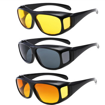 Нов стил автомобилни слънчеви очила за нощно виждане за очила за шофиране Унисекс Driver HD Night Day Driving Wrap Around Anti Glare Слънчеви очила