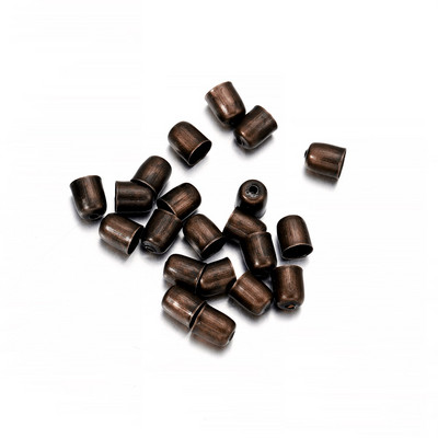 50-100 τμχ Χάντρες Καπέλα Δερμάτινα κορδόνια Πόρπη Finding End Tip Tassel Caps ForFashion Jewelry Making DIY Handmade Jewelry Finding