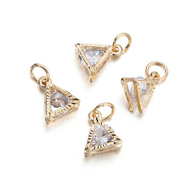 10 τεμ./Παρτίδα Χρυσό Χρώμα Μεταλλικό κράμα με μενταγιόν από στρας για σκουλαρίκια Κολιέ Γούρια Αξεσουάρ κατασκευής κοσμημάτων DIY