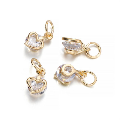 10 τεμ./Παρτίδα Χρυσό Χρώμα Μεταλλικό κράμα με μενταγιόν από στρας για σκουλαρίκια Κολιέ Γούρια Αξεσουάρ κατασκευής κοσμημάτων DIY