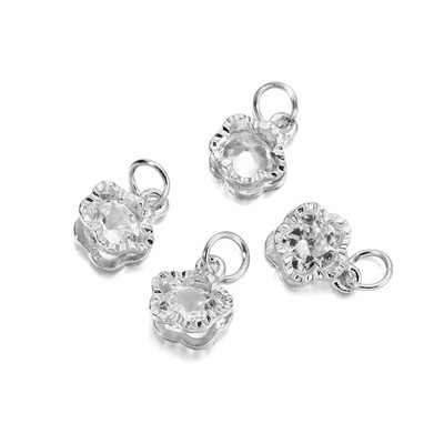 10 τεμ./Παρτίδα Χρυσό Χρώμα Μεταλλικό κράμα με μενταγιόν από στρας για σκουλαρίκια Κολιέ Γούρια Αξεσουάρ κατασκευής κοσμημάτων DIY