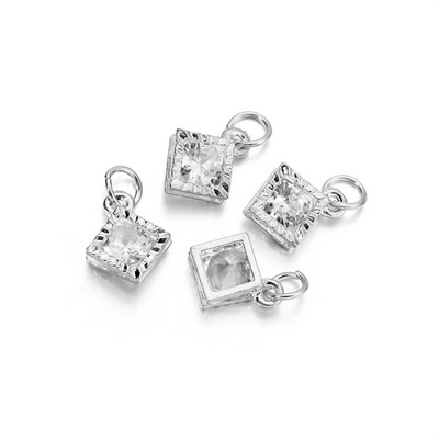 10 τεμ./Παρτίδα Χρυσό Χρώμα Μεταλλικό κράμα με μενταγιόν από στρας για σκουλαρίκια Κολιέ Γούρια Αξεσουάρ κατασκευής κοσμημάτων DIY