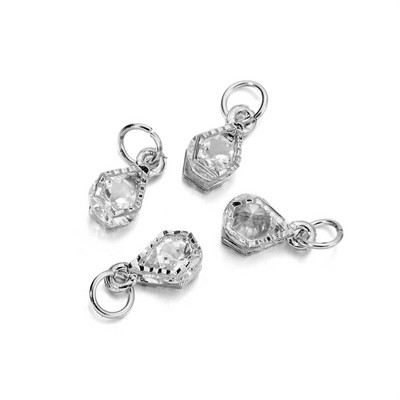 10 τεμ./Παρτίδα Χρυσό Χρώμα Μεταλλικό κράμα με μενταγιόν από στρας για σκουλαρίκια Κολιέ Γούρια Αξεσουάρ κατασκευής κοσμημάτων DIY