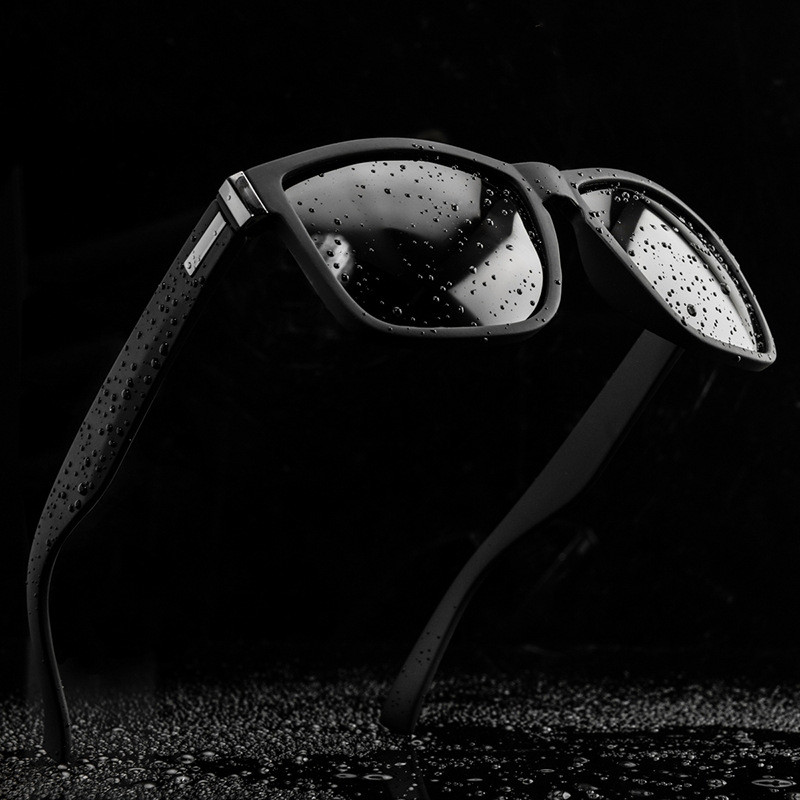 Ochelari de soare polarizați pentru sporturi în aer liber Ochelari de soare pătrați pentru conducere pentru bărbați ochelari de soare cu acoperire vintage pentru bărbați, nuanțe UV400, ochelari de soare