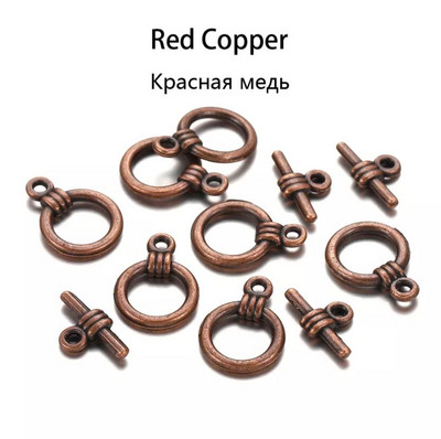 10/20 Sets Πολύχρωμος κύκλος OT Toggle κούμπωμα Γάντζοι συνδετήρες για DIY κοσμήματα Δημιουργία ευρήματα Αξεσουάρ προμήθειες Βραχιόλι