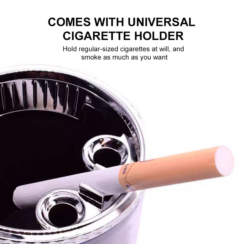 Scrumieră pentru mașină cu lumină LED Capac ermetic Suport pentru pahare pentru vehicule multifuncționale Scrumieră de aerisire Coș de gunoi Decorarea interioară a mașinii