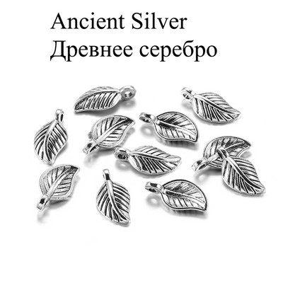 60 τεμ/συσκευασία 15x7 χιλιοστά μεταλλικά μενταγιόν σε σχήμα μικρών φύλλων για DIY κοσμήματα Δημιουργία ευρήματα Αξεσουάρ Προμήθειες Βραχιόλια Κολιέ
