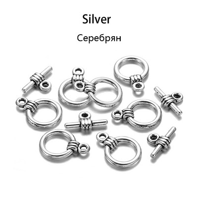 20 σετ/παρτίδα Μεταλλικά κουμπώματα εναλλαγής OT Κουμπώματα εναλλαγής άγκιστρα Σύνδεσμοι για DIY κοσμήματα Κατασκευή ευρήματα Αξεσουάρ Προμήθειες Βραχιόλι