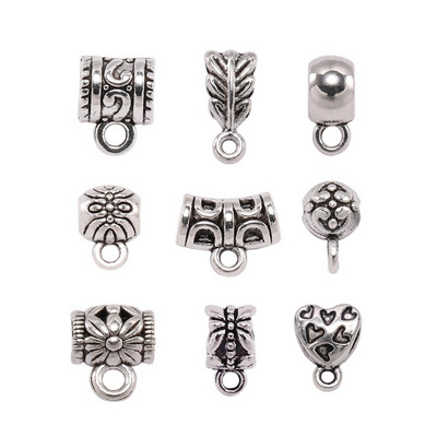 20 бр./лот Антични висулки Закопчалки Закопчалки за куки Bails Connectors Колиета висулки Bail Bead За Направи си сам изработка на бижута Находки