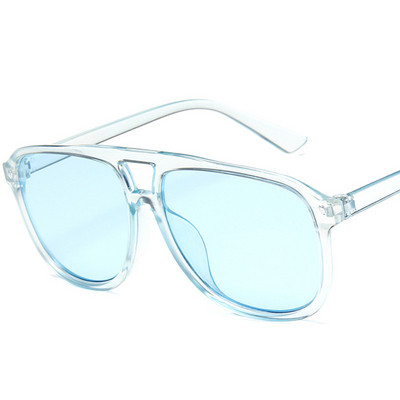 Vanad ülisuured ruudukujulised päikeseprillid naistele Bränd Disainer Retro ristkülikukujulised päikeseprillid Naistele Kommivärvi prillid Juhi prillid