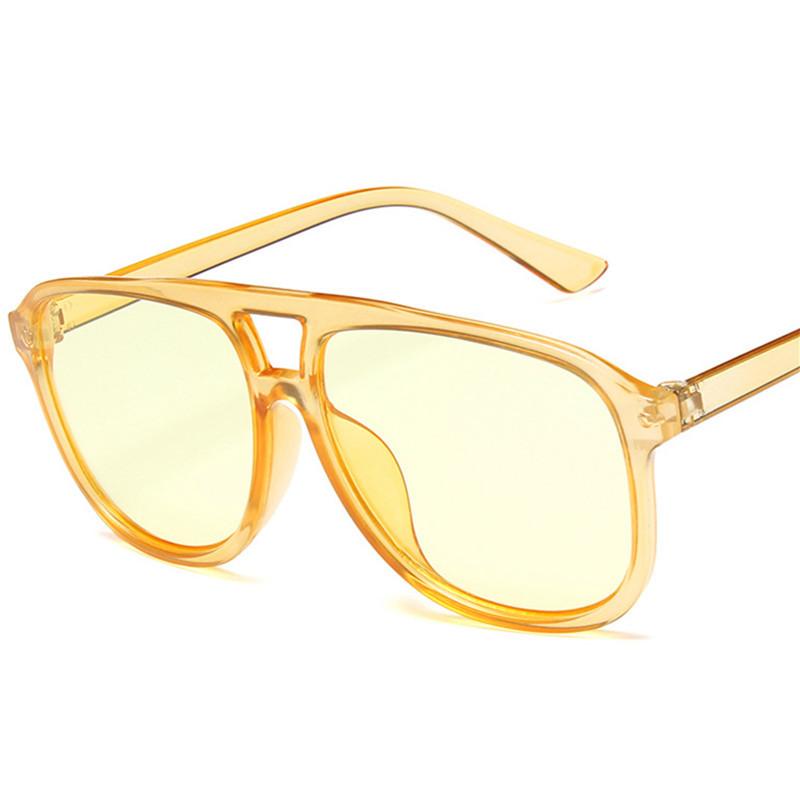 Vanad ülisuured ruudukujulised päikeseprillid naistele Bränd Disainer Retro ristkülikukujulised päikeseprillid Naistele Kommivärvi prillid Juhi prillid