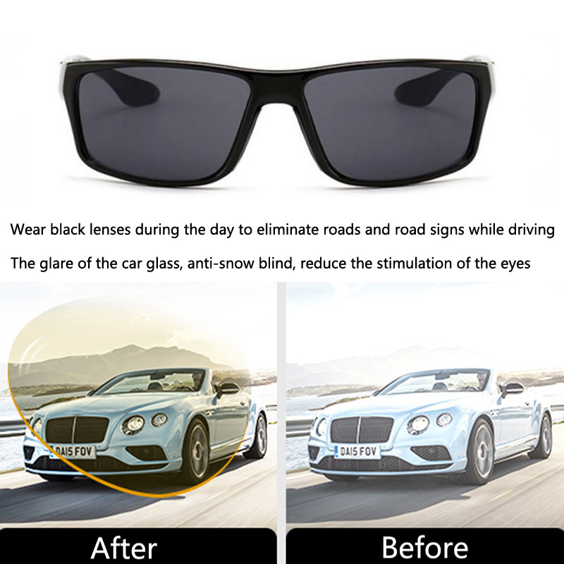 Ochelari de protecție pentru șofer cu vedere nocturnă Ochelari de soare Ochelari de conducere auto Protecție UV Ochelari de soare polarizați Ochelari de vedere