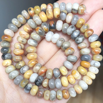 Φυσικές χάντρες Rondelle Stone Abacus Quartz Agates Labradorite Lapis Lazuli Χαλαρές χάντρες για χειροποίητα κοσμήματα βραχιόλια DIY