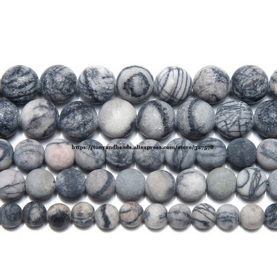 Piatră naturală Mat Ochi de tigru Agat Jasp Turcoaz Mărgele libere rotunde 15" șuvițe 6 8 10 MM Dimensiune alegere