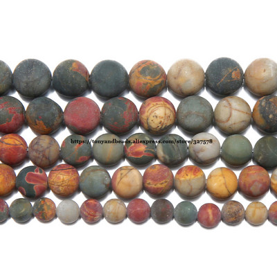 Piatră naturală Mat Ochi de tigru Agat Jasp Turcoaz Mărgele libere rotunde 15" șuvițe 6 8 10 MM Dimensiune alegere