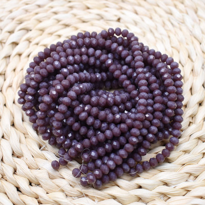 Kiárusítás Egyszínű 4*6mm 95db Rondelle Austria csiszolt kristályüveg gyöngyök laza távtartó kerek gyöngyök ékszerkészítéshez barkácsolás