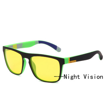 Нови очила за нощно виждане Мъже Жени Поляризирани слънчеви очила Жълти лещи против отблясъци Очила за нощно шофиране Слънчеви очила UV400 Очила
