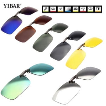 Unisex Polarized Clip On Driving Glasses Day Vision UV400 Lens Driving Night Vision Riding Glasses Sunglasses