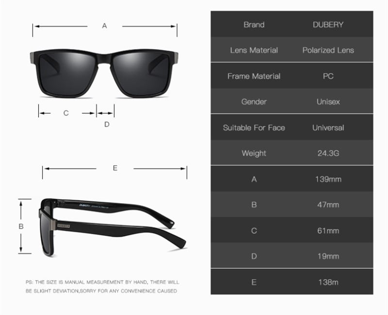 DUBERY poliarizuoti akiniai nuo saulės Vyriški vairavimo šešėliai Vyriški akiniai nuo saulės vyrams Retro Pigūs Prabangūs Prekės ženklo Dizaineris Oculos