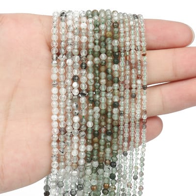 2 3 4 mm-es természetes kővel csiszolt kék zafír kis derék mag Kerek gyöngyök ékszerkészítéshez barkácsolás karkötő nyaklánc kiegészítők