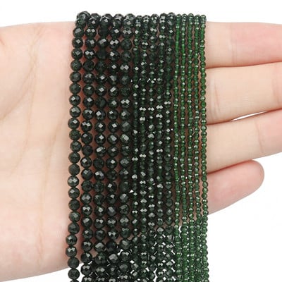 2 3 4 mm-es természetes kővel csiszolt kék zafír kis derék mag Kerek gyöngyök ékszerkészítéshez barkácsolás karkötő nyaklánc kiegészítők