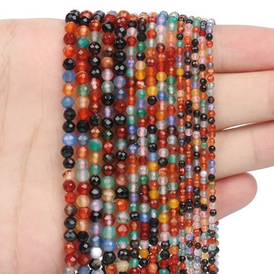 2 3 4 mm-es természetes kővel csiszolt kék zafír kis derék mag Kerek gyöngyök ékszerkészítéshez barkácsolás karkötő nyaklánc kiegészítők