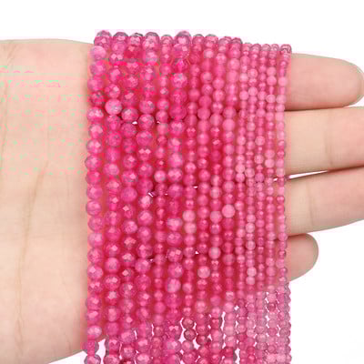 2 3 4 mm-es természetes kővel csiszolt kék zafír kis derék mag Kerek gyöngyök ékszerkészítéshez barkácsolás karkötő nyaklánc kiegészítők