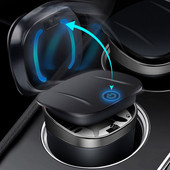 Auto tuhatoos auto sigareti suitsutuhaalus LED sinine valgus sigareti tubaka tuhk tasku tahma leek ABS metallist tass kaasaskantav tuhatoos