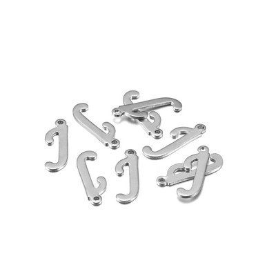 50 τεμ/Παρτίδα AZ 26 γράμματα μενταγιόν από ανοξείδωτο ατσάλι Χειροτεχνίες γοητείας για DIY βραχιόλια Σκουλαρίκια Κολιέ Αξεσουάρ κατασκευής κοσμημάτων