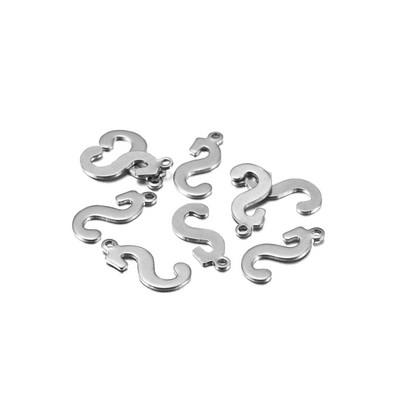 50 τεμ/Παρτίδα AZ 26 γράμματα μενταγιόν από ανοξείδωτο ατσάλι Χειροτεχνίες γοητείας για DIY βραχιόλια Σκουλαρίκια Κολιέ Αξεσουάρ κατασκευής κοσμημάτων