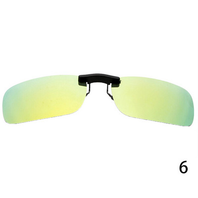 Unisex Polarized Clip σε γυαλιά ηλίου Near-sighted Driving Night Vision Lens Anti-UVA Anti-UVB Cycling Riding Riding Sunglasses