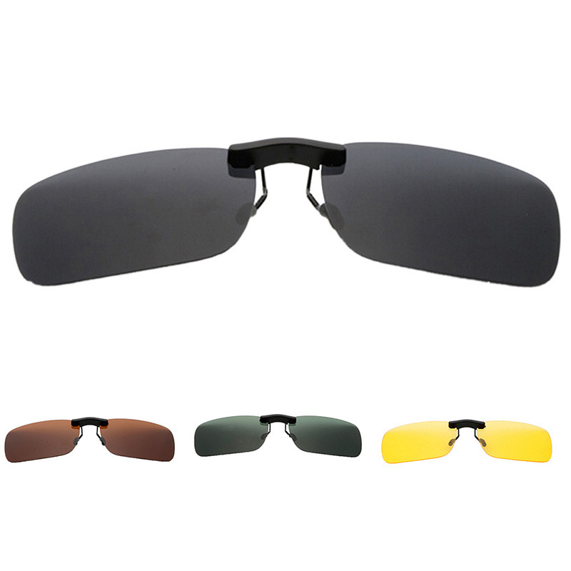 Unisex Polarized Clip σε γυαλιά ηλίου Near-sighted Driving Night Vision Lens Anti-UVA Anti-UVB Cycling Riding Riding Sunglasses