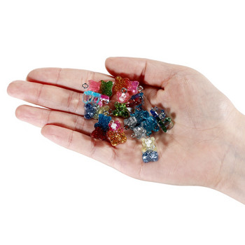 10 бр./партида Candy Bear Pendant Charms Цветни мечета от смола за колие Гривна Обеци Изработка на бижута Находки Аксесоари