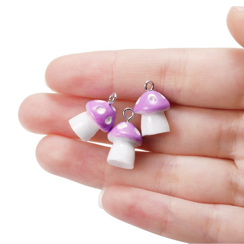 10Pcs/Lot 11x18mm gljiva privjesci privjesci DIY nalazi privjesak za ključeve narukvice privjesak za ogrlicu pribor za izradu nakita