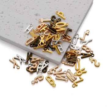 26/30Pcs 7x16mm κράμα AZ Alphabet 26 γράμματα κρεμαστά σκουλαρίκια Γούρια για DIY Βραχιόλι Κολιέ Αξεσουάρ κατασκευής κοσμημάτων