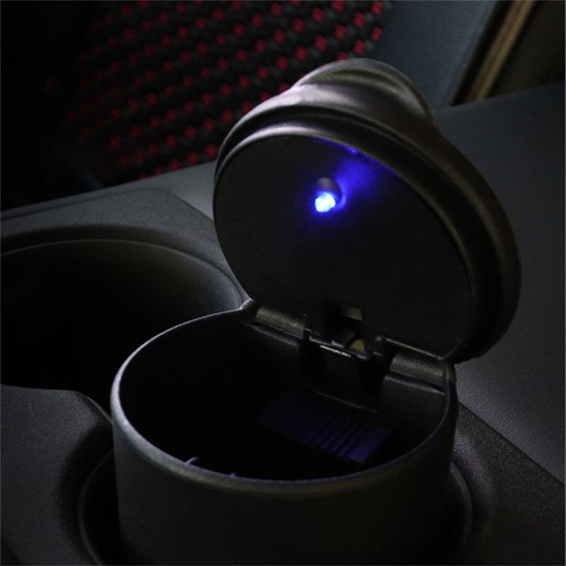 1 ΤΕΜ Φορητό LED καπνού σταχτοδοχείου αυτοκινήτου Αξεσουάρ αυτοκινήτου για στάχτη τσιγάρου που συγκρατεί αυτόματο φως ενδεικτική λυχνία Τασάκι για ποτηροθήκη αυτοκινήτου Αξεσουάρ αυτοκινήτου