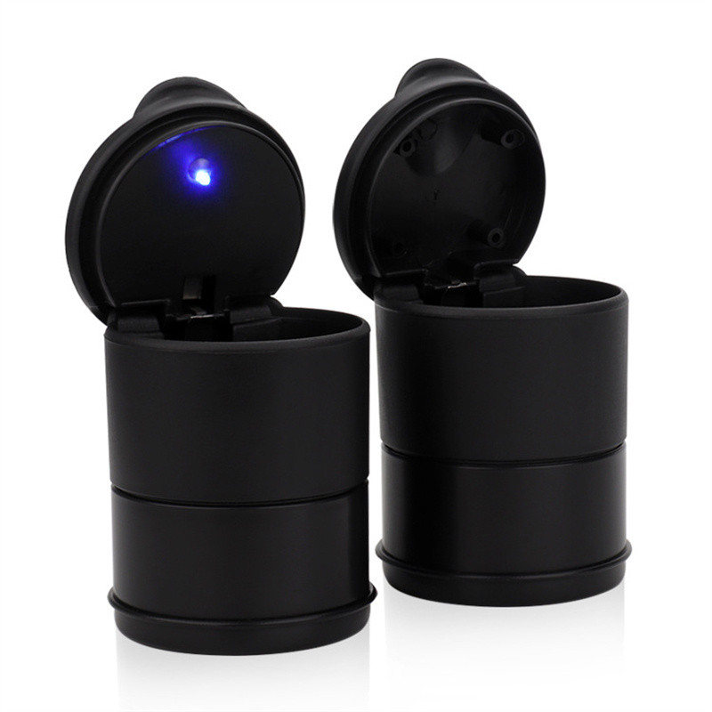 1 ΤΕΜ Φορητό LED καπνού σταχτοδοχείου αυτοκινήτου Αξεσουάρ αυτοκινήτου για στάχτη τσιγάρου που συγκρατεί αυτόματο φως ενδεικτική λυχνία Τασάκι για ποτηροθήκη αυτοκινήτου Αξεσουάρ αυτοκινήτου