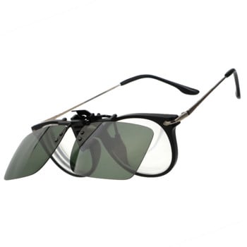 Очила за водач на автомобил Анти-UVA UVB поляризирани слънчеви очила Шофиране за нощно виждане Обективи Щипка за слънчеви очила Вътрешни слънчеви очила