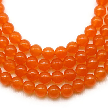 Φυσική Πέτρα ΑΑΑ Πορτοκαλί Χαλκηδόνιο Jades Beads Loose Spacer Beads for Jewelry Making DIY Fashion Bracelet 15\